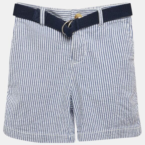 Ralph Lauren Kids Blue Stripe Cotton Shorts 24 M